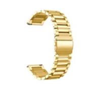 VDFNGFD 20 mm 22 Schnellverschluss-Uhrenarmband aus massivem Edelstahl mit Metallfaltschließe, kompatibel universellen Uhrenarmbändern(Gold-Sanzhu,20mm)