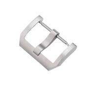 VDFNGFD 20-mm-Uhrenarmband-Schnalle, 316L-Edelstahl-Leder-Gummiband-Verschluss, kompatibel mit Armband-Zubehör(20mm Letter Buckle)