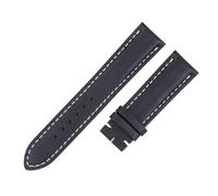VDFNGFD 22 mm 24 weiches Rindsleder-Armband, kompatibel mit dem Armband Premier Superocean Avenger Navitime World(Black Flat,24-20MM_BUCKLE 7)