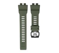VDFNGFD Ersatz-Silikonband, kompatibel mit der Casio GBA-800 GBD-800-Serie, wasserdichtes Sportuhrenarmband for Herren, Harzzubehör(Army green)