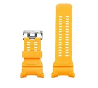 VDFNGFD Ersatzarmband kompatibel mit Casio GPR-H1000 Maoren, dem wasserdichten Herren-Sportarmband der dritten Generation aus Gummi(Yellow-silver)