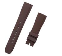 VDFNGFD Fluorkautschuk-FKM-Armband, kompatibel mit Armband Qucik Release 19/20/21/22 mm(Brown,21MM_BLACK BUCKLE)