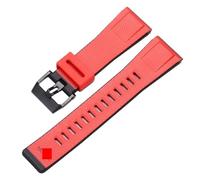 VDFNGFD Harzarmband, kompatibel mit Casio GA2000 PRG-600 PRW-6600 PRG-650 Herren-Sportuhr, wasserdicht, 24 mm, Schnellverschluss(Red black)