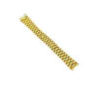 VDFNGFD Kompatibel mit 2,5-teiligen Armbändern Glide-Lock-Verschluss, massivem 904L-Edelstahlarmband, gebürsteter, polierter Oyster-Faltschließe(Gold,20MM_2 PIECES)