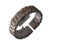 VDFNGFD Kompatibel mit Armband Silber Gold Edelstahl Uhrenzubehör 14-24 mm Armbanduhr Band Longines Mido Tissot(Silver and gold,19mm)