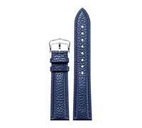 VDFNGFD Kompatibel mit Cartier-Lederuhrenarmbändern - kompatibel London for Herren und Ronde Solo for Damen(Blue silver,12mm)