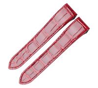 VDFNGFD Kompatibel mit CARTIER SANTOS 100 ALLIGATOR-UHRENARMBAND(Black Yellow,20mm)