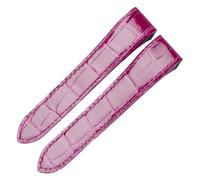 VDFNGFD Kompatibel mit CARTIER SANTOS 100 ALLIGATOR-UHRENARMBAND(Coal Black,20mm)