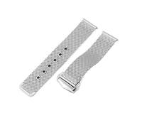 VDFNGFD Kompatibel mit dem Omega-Armband aus massivem Edelstahl, Seahorse, 300-Fach-Schnalle, Super Master 007 Observatory Milan, 20-mm-Universal-Mesh-Gürtel(Steel)