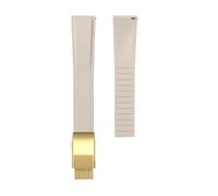 VDFNGFD Kompatibel mit FKM-Gummi-Uhrenarmband 20 mm, 21, 22, perfektes flaches Ende, universeller Schnellverschluss(Beige03,20mm)