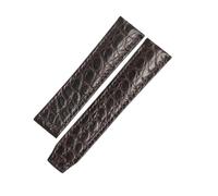 VDFNGFD Kompatibel mit MAURICE LACROIX MASTERPIECE MP6347 PONTOS ALLIGATOR-UHRENARMBAND(DARK BROWN,20mm)