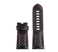 VDFNGFD Kompatibel mit Omega Speedmaster 311 Dark Side Of The Moon Apollo 8, 44,25 mm Zifferblatt, schwarzes und gelbes Lederarmband, 21 Herrenarmband(Black Red-no)