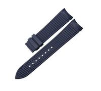 VDFNGFD Kompatibel mit PIAGET POLO G0A41002 Gummiarmband 21 mm(BLUE)