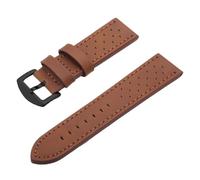 VDFNGFD Kompatibel mit SAMCO Uhrenarmbändern: Sportliches Vintage-Lederarmband Edelstahlschließe (18 mm, 20, 22, 24 mm)(Brown Black H,24mm)