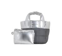 VeeCollective Porter Tote Shopper Silber Grau XS