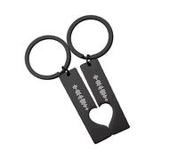 VEELU Spotify Schlüsselanhänger Personalisiert Scannbare Musik Schlüsselanhänger Name Gravur Edelstahl Herz Geschenk für Mama Paare Freund Valentinstag Muttertag