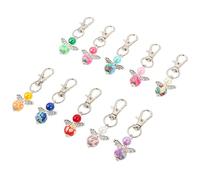 Veemoon 10 Stück Schutzengel Schlüsselanhänger aus Metall Kompakt und Leicht für Taschen und Rucksäcke Geschenkidee für Erwachsene bei Festen und Geburtstagen Zufällige Zufällige Farbe