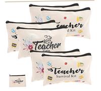 Veemoon 10stücke Mehrzweck-Kosmetiktasche Aus Baumwolle Große Öffnung Reißverschluss Make-up-behälter Stifte-Aufbewahrungstasche Kulturbeutel Für Zuhause Und Reise Praktische