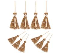 Veemoon 10stücke Mini-besen-haarspangen für Halloween Handgefertigt Diy-haarnadeln Hexen-haarschmuck für Damen Cosplay-accessoires Kopfbedeckungen für Partys und Festivals Haarspangen