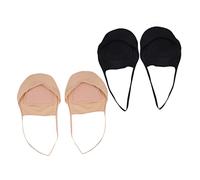 Veemoon 2 Paar Damen Zehensocken Halbsocken Unsichtbar Für High Heels Mit Elastischem Sling Weiß Schwarz Zehenpolster Fußschutz Für Pumps Ballerinas