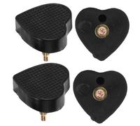 Veemoon 2 Paar Herzförmige Fersenkappenstifte aus Robustem Material Ersatz Absatzspitzen für High Heels Damen Langlebige Fersenreparatur für Schuhe