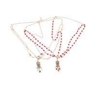 Veemoon 2 Stück Vintage Barock Perlen Haarband Boho Stirnband mit Strass Hochzeit Braut Haarschmuck für Festivals Halloween Brautkleid Zubehör