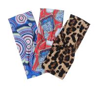 Veemoon 3 Stück Modisches Stirnband Elastisches Haarband für Stilvolle Kopfbedeckungen Beauty Spa Gesichtsstirnband für Sport und Freizeit