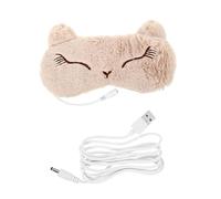 Veemoon 3d Schlafmaske Mit Usb Heizung Thermostat Atmungsaktive Augenbinde Mit Magnetischer Wärmetherapie Bogenförmiges Nasendesign Elastisches Band Schattierung Für Reisen Und Entspannung