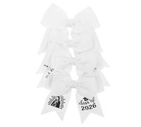 Veemoon 4 Stück Haarschleifen aus Satin für Damen und Mädchen Elegante Abschluss Haaraccessoires Class Of 2026 - Weiche Vielseitige Haarspangen für Abschlussfeier und Fotobox