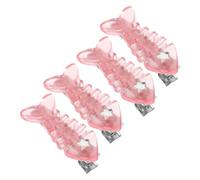 Veemoon 4 Stück pack Kleine Haarspangen mit Fischgrätenmuster Niedliche Pony Haarclips für Teenager Mädchen Vielseitige Haar Accessoires für Festen Halt und Stylische Frisuren