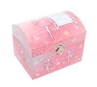 Veemoon Ballerina Schmuckkästchen mit Tanzender Spieluhr und Spiegel Musikalische Schmuckschatulle für Mädchen als Geschenk zu Weihnachten und Geburtstag