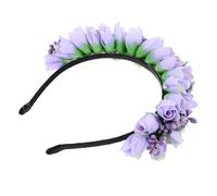 Veemoon Blumenkranz Haarreif mit Tulpenblüten Haarschmuck für Brautjungfern und Hochzeitsfeiern Detailgetreuer Blumenschmuck für Damen und Festliche Anlässe