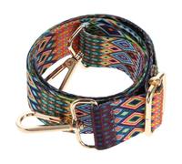 Veemoon Ersatz Schultergurt Ethno Stil Breiter Taschenriemen mit Buntem Streifenmuster Verschleißfest und Farbecht für Damen Umhängetasche mit Einfacher Anbringung