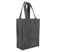 Veemoon Filz weintasche für Flaschen Wiederverwendbarer Strapazierfähiger Flaschenträger aus Robustem Filz Tragbare Geschenktasche mit Trennwand für Weinflaschen für Reisen und Camping