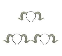 Veemoon Gothic Horn Stirnband Für Halloween - Einzigartiges Schafshorn Haarband Für Männer Und Frauen - Perfekte Party-Kopfbedeckung Und Fotorequisiten Für Gothic Und Teufelskostüme