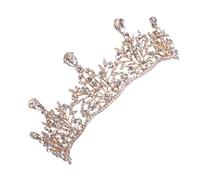 Veemoon Krone Hochzeit Braut Strass-mädchenkrone Brautfrisur-dekoration Hochzeitstiara Strass Brautkrone