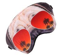 Veemoon Schlafmaske Hund Mops Atmungsaktive Leichte Augenmaske aus Calico Komplett Lichtblockierend für Büro Studenten Nickerchen Angenehmer Schlafkomfort