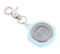 Veemoon Taschenuhr Digital mit Stoppuhrfunktion Legierung Gehäuse und Silikonband Clip Uhr für Schüler und Pflegepersonal bei Prüfungen