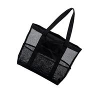 Veemoon Tragbare Netztasche Strandtasche Große Kapazität Hängendes Design Atmungsaktiv Für Babybadespielzeug Badartikel Reise