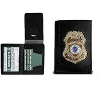 VEGA HOLSTER Ledergeldbörse Vega 1WD28 Security Service - Unisex-Erwachsene, Schwarz, Metallrahmen