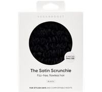 Veganboost Satin Scrunchie, Small Size - Schwarz
