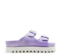 Vegane Bi-Color Ecofoam Plateau Sandale von thies ® aus recyceltem EVA white lavender (weiß lavendel) 41