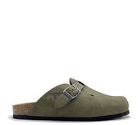 Vegane thies ® Eco Bio Clogs aus rec. PET mit Kork-Tieffussbett Men khaki (olive) 48