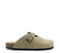 Vegane thies ® Eco Bio Clogs aus rec. PET mit Kork-Tieffussbett Men stone (beige) 46