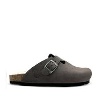 Vegane thies ® Eco Bio Warm Clogs aus rec. PET mit Kork-Tieffussbett charcoal (grau) 47