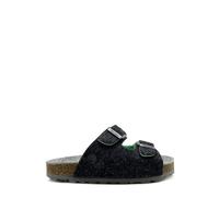 Vegane "thies ® Kids PET Sandale" aus weichem Filz grey mint (grau mint) 34