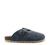 Veganer Eco Cord Clog "thies ®" aus zertifiziertem rec. PES Cord asphalt (blau) 38