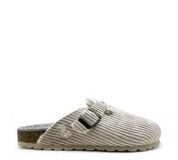 Veganer Eco Cord Clog "thies ®" aus zertifiziertem rec. PES Cord sahara (beige) 36