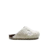 Veganer Kids Eco Teddy Clog "thies ®" aus zertifizierter Biobaumwolle off white (weiß) 34