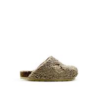 Veganer Kids Eco Teddy Clog "thies ®" aus zertifizierter Biobaumwolle taupe (braun) 34